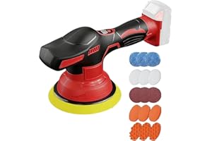Updated Cordless Polisher, Power Polishers and Buffers Up To 5500Rpm, 6 In Car Buffer Polisher for Car Detailing, Polishing, 