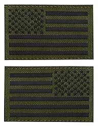 2PCS AliPlus America Flag Patches IR Infrared