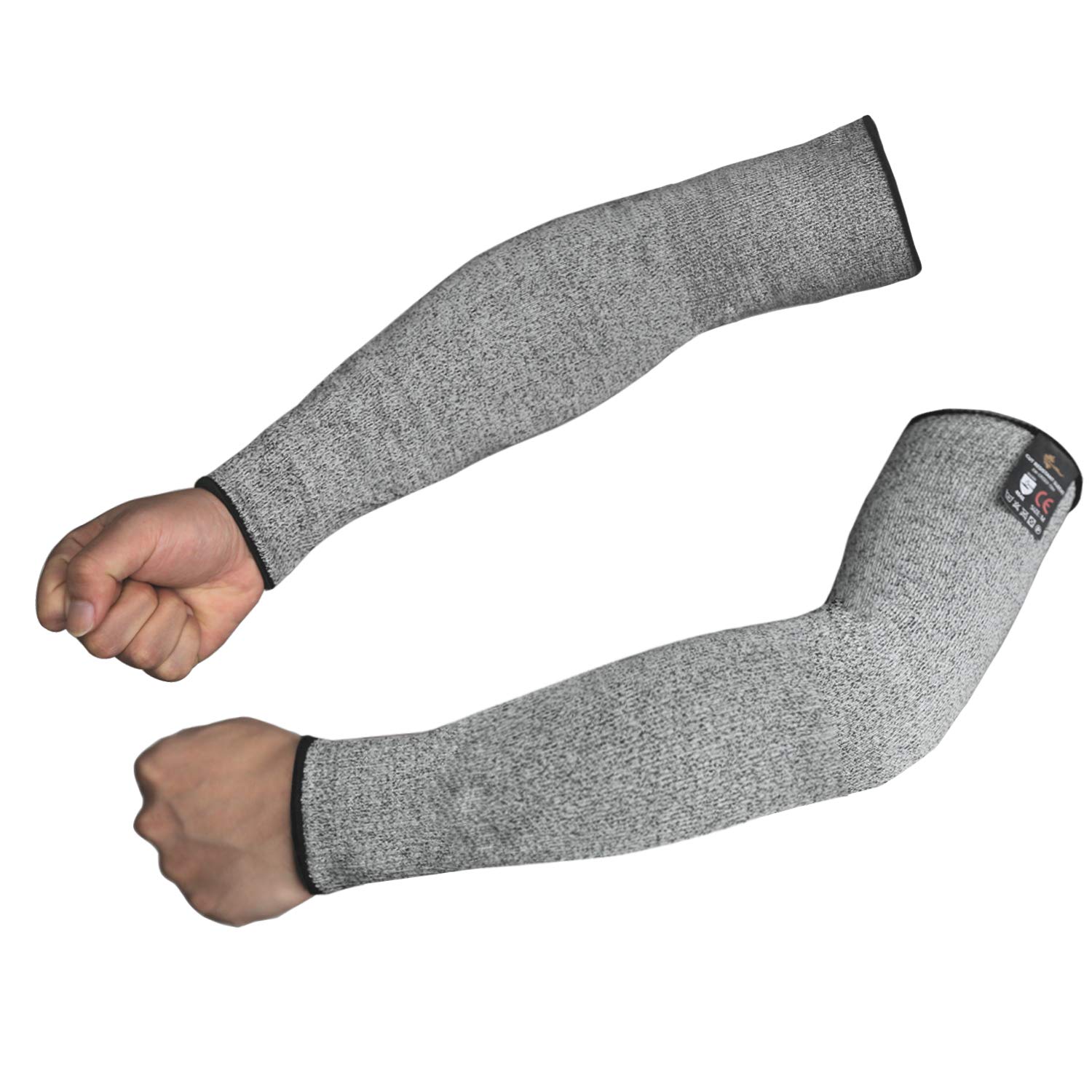 AntiPuncture Choice With or Without Thumb Hole 5 Pairs M size, Gray