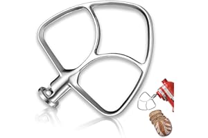 ADAPTICAUS K45B Stainless Steel Kitchen Aide Paddle Attachment fit Kitchenaid Mixer 4.5-5 Qt for Kitchen Aid Mixer Paddles Mixer Kitchen Aid Paddle for Kitchen Aid Mixer Attachments for Kitchenaid Mixer Blade