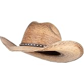 UPF 50+ Palm Leaf Cattleman Cowboy Hat