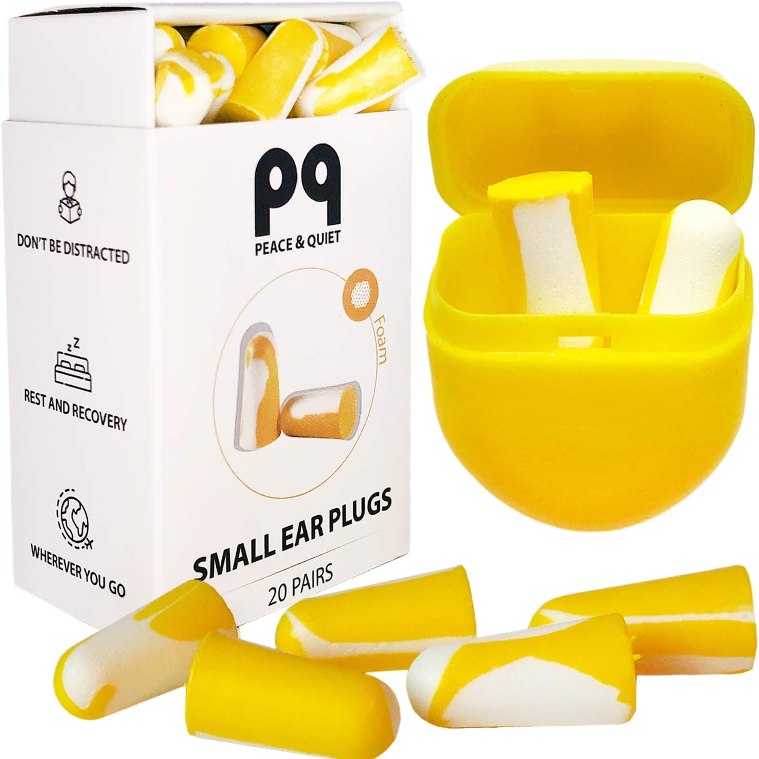 PQ Small Ear Plugs for Sleeping Soft Earplugs for Small Ear Canals