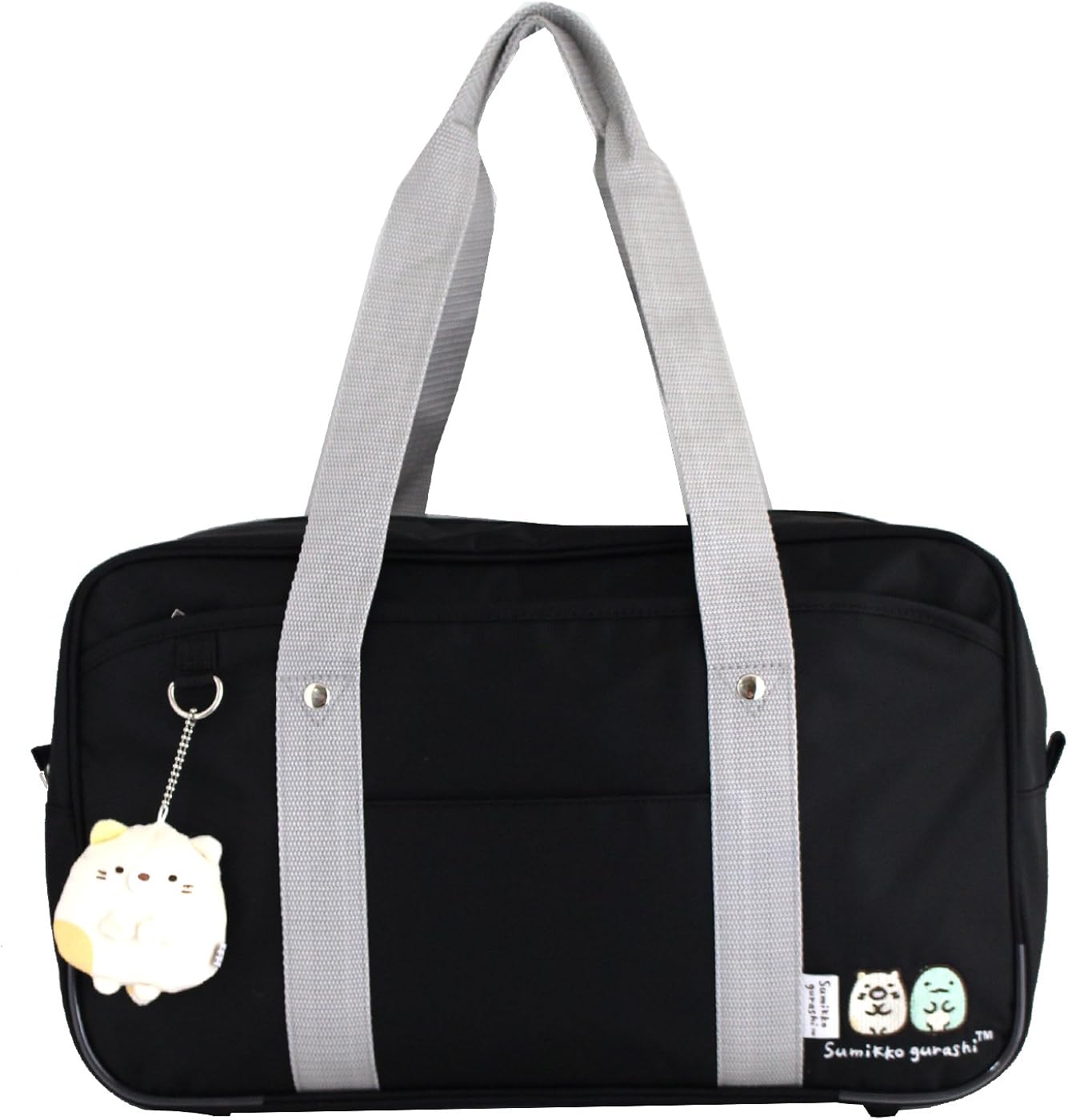 すみっコぐらし キャラクター ナイロン ポリエステル スクールバッグ 対応 スクバ 人気 クロ ボストンバッグ Amazon