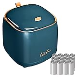 PANDENNER Mini Countertop Trash Can with 10 Rolls
