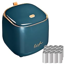 PANDENNER Mini Countertop Trash Can with 10 Rolls