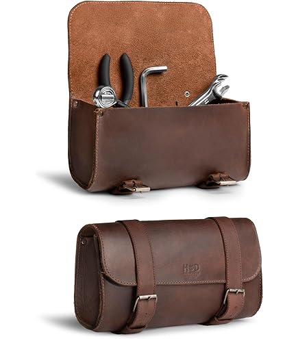 Saddle Bag Source PU Leather Storage Tool Pouch Otorcycle Tool Bag