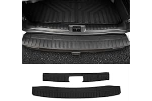 Zekzoop Rear Bumper Protector Compatible with 2025 2026 Toyota 4Runner 5 Seats Rear Bumper Guard TPE Internal & External Trunk Sill Cover Anti-Scratch Trunk Door Entry Guard for 4 Runner Accessories