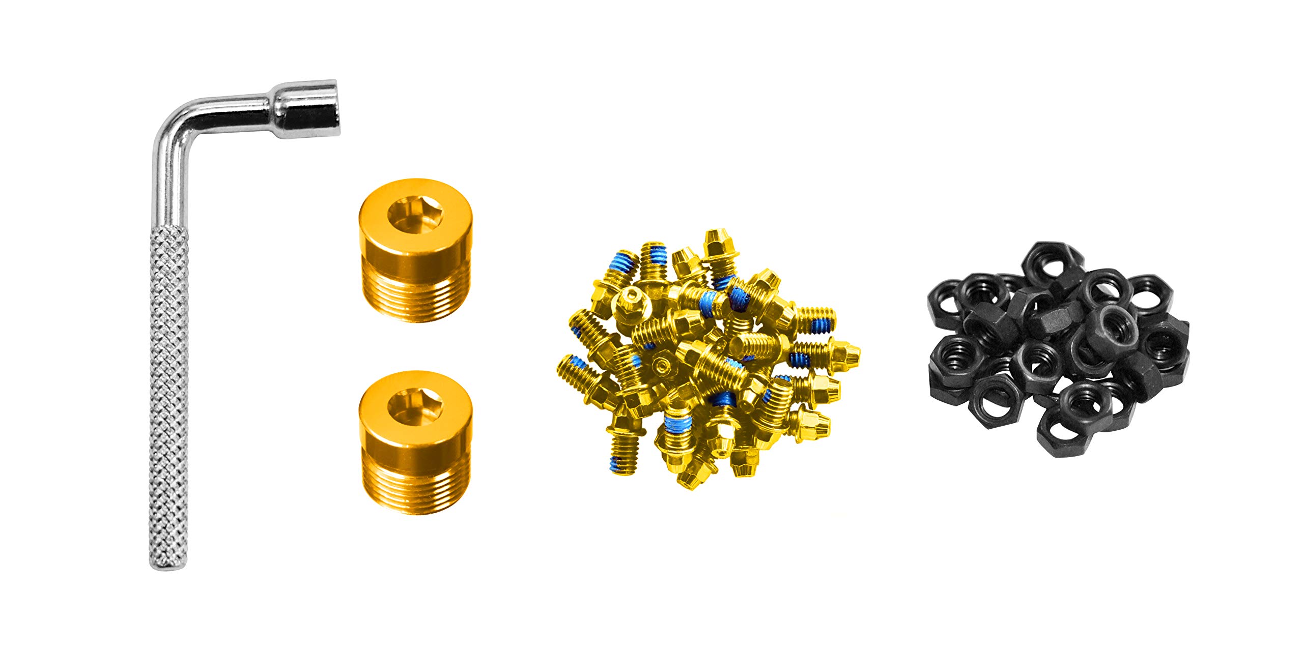 Funn Pedal Pins Studs for Black Magic Pedals (Gold)