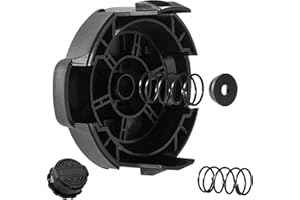 DAIRRR FUUU DWO1DT995 Weed Trimmer Head Cap Replacement for Dewalt String Trimmer Head with Weedeater Spring and Cap ‎Parts, String Trimmer Cap Cover for Dewalt DCST922P1 DCST922B DCST972X1, Black