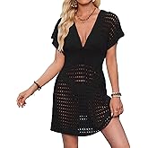 Bsubseach Crochet Bathing Suit Cover Up for Women Beach Cover Ups Hollow Out Knit Dress Cruise Outfits