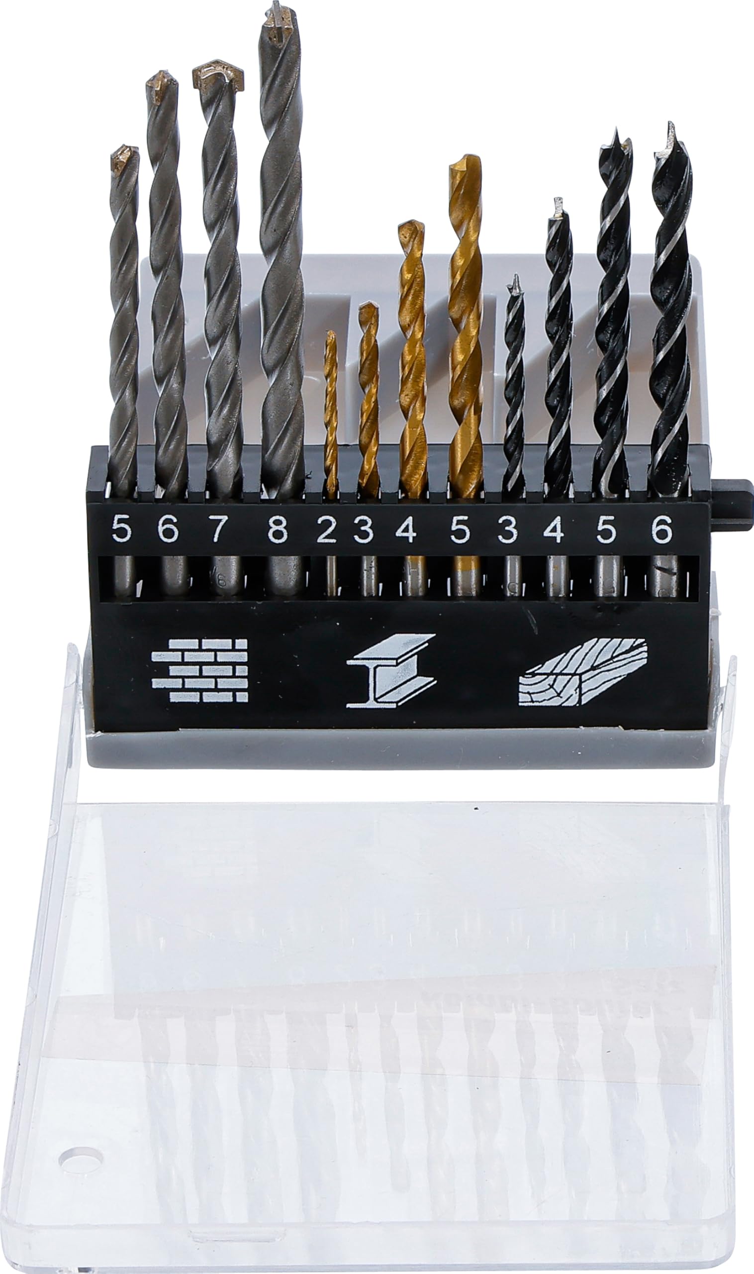 BGS Diy 50812 | Combination Drill Set | 2 - 8 mm | 12 pcs.