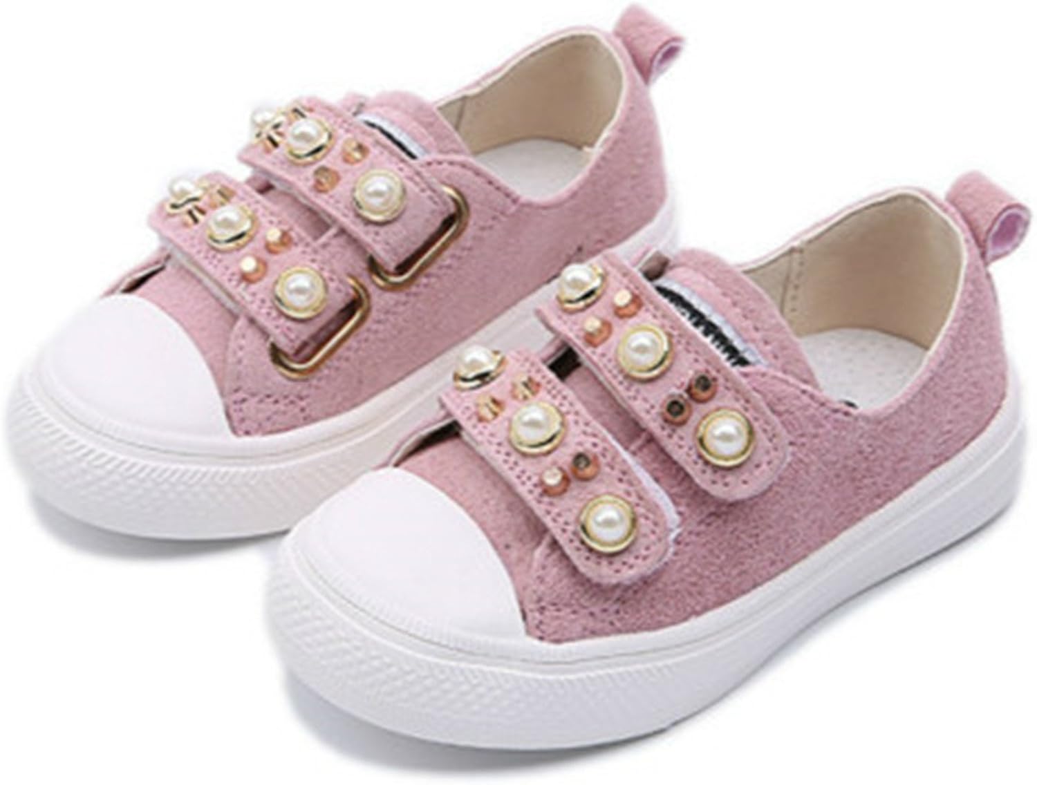 Girls Princess Shoes Toddlers Baby Shoes Genuine Leather Slip On Big Pearls Low