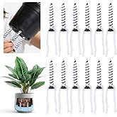 Muximud 12Pack Self Watering Spikes with Wicking for Indoor Outdoor Plants | Automatic plant watering stakes with wicking rope, vacation self watering system devices for grower pots plants seedlings