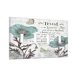 Wpshijia Rustic Teal Tulip 4 Gang Decorative light