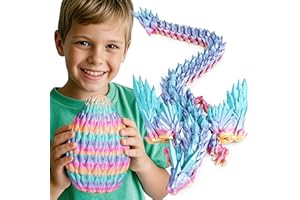Œufs de dragon imprimés 3D avec dragon articulé à l'intérieur, figurines de collection pour adultes et enfants, anniversaire,