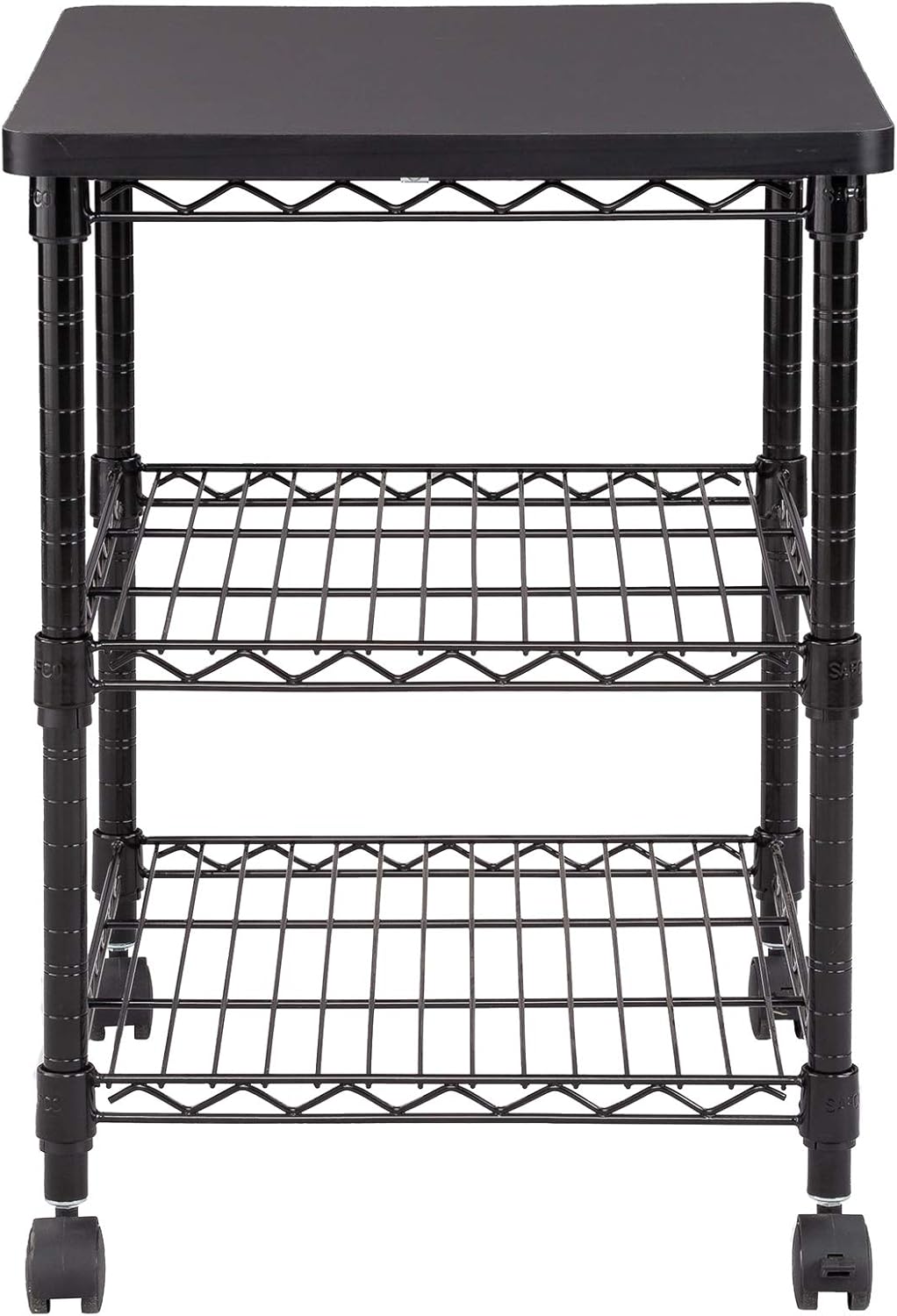 Safco Products Deskside Wire Machine Stand 5207BL, Holds up to 200 lbs.,Black: Home & Kitchen