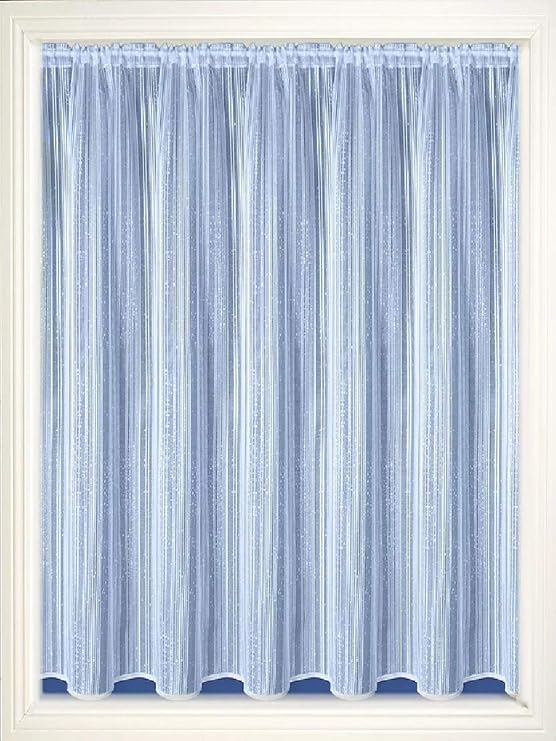 Short Drop Net Curtain Ideal For Caravans Sold By The Metre. (Vertical