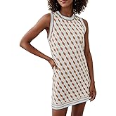 Kedera Womens Sleeveless Sweater Dress 2025 Crewneck Knitted Business Casual Winter Dress Old Money Holiday Party Outfit