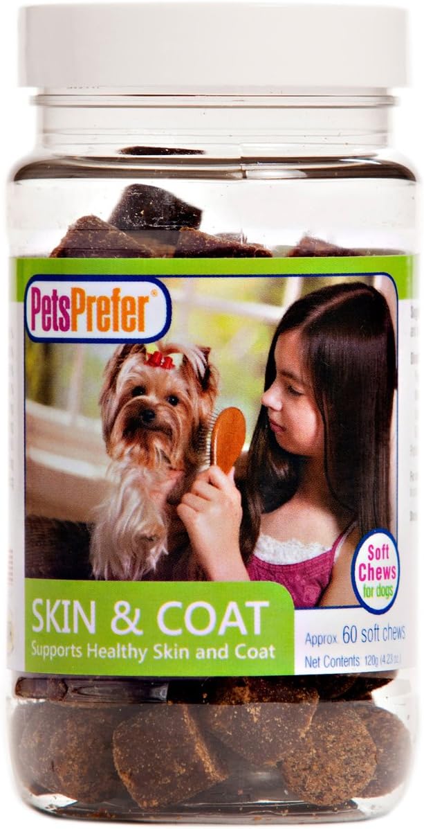 Vets Plus Probios D-Pets Prefer Soft Chews- Skin And Coat 60 Count 99-020