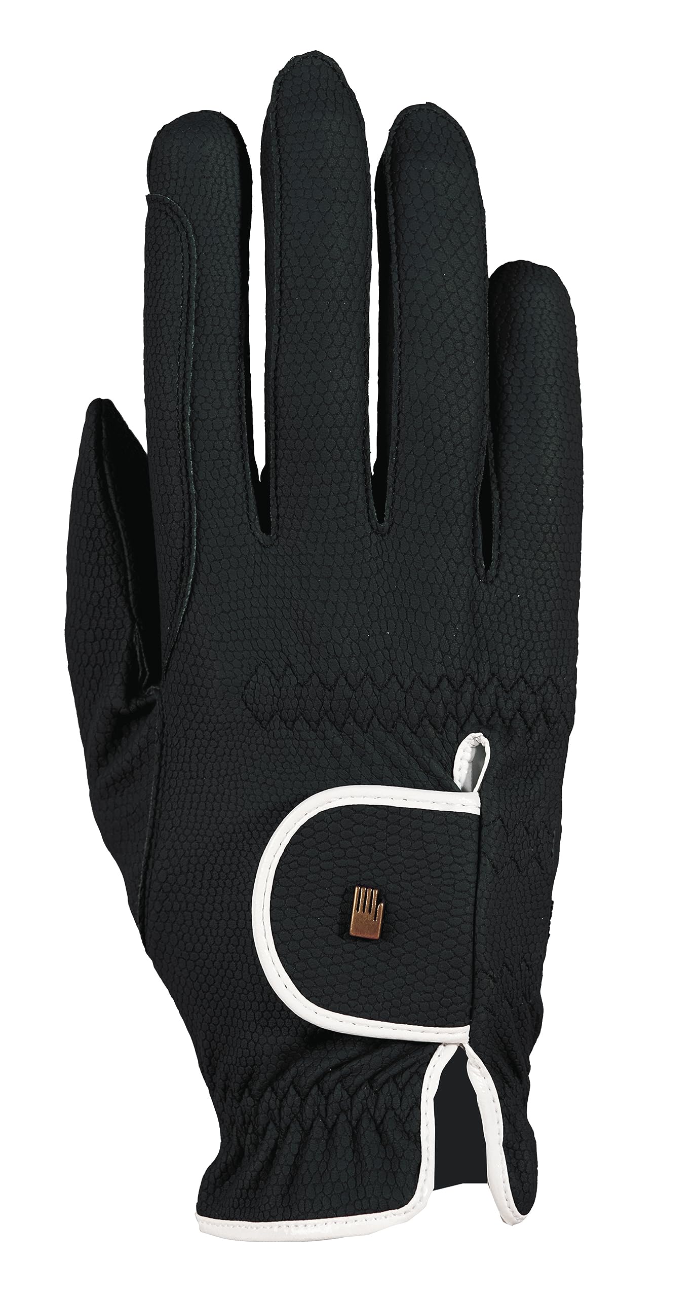Roeckl Sports equestrian gloves LONA, ladies summer riding glove, black/white 8 — image 1