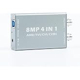 8MP AHD,TVI,CVI,CVBS to USB 2.0 Video Capture Card 1080P with Loop Out | multi signal input driver free