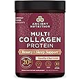 Ancient Nutrition Collagen Powder Protein, Multi Collagen Protein Beauty + Sleep with Vitamin C, Vanilla Chai, Hydrolyzed Collagen Peptides Supports Skin and Nails, Sleep, 16.1oz