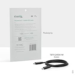Plugable Thunderbolt 4 Cable with 240W