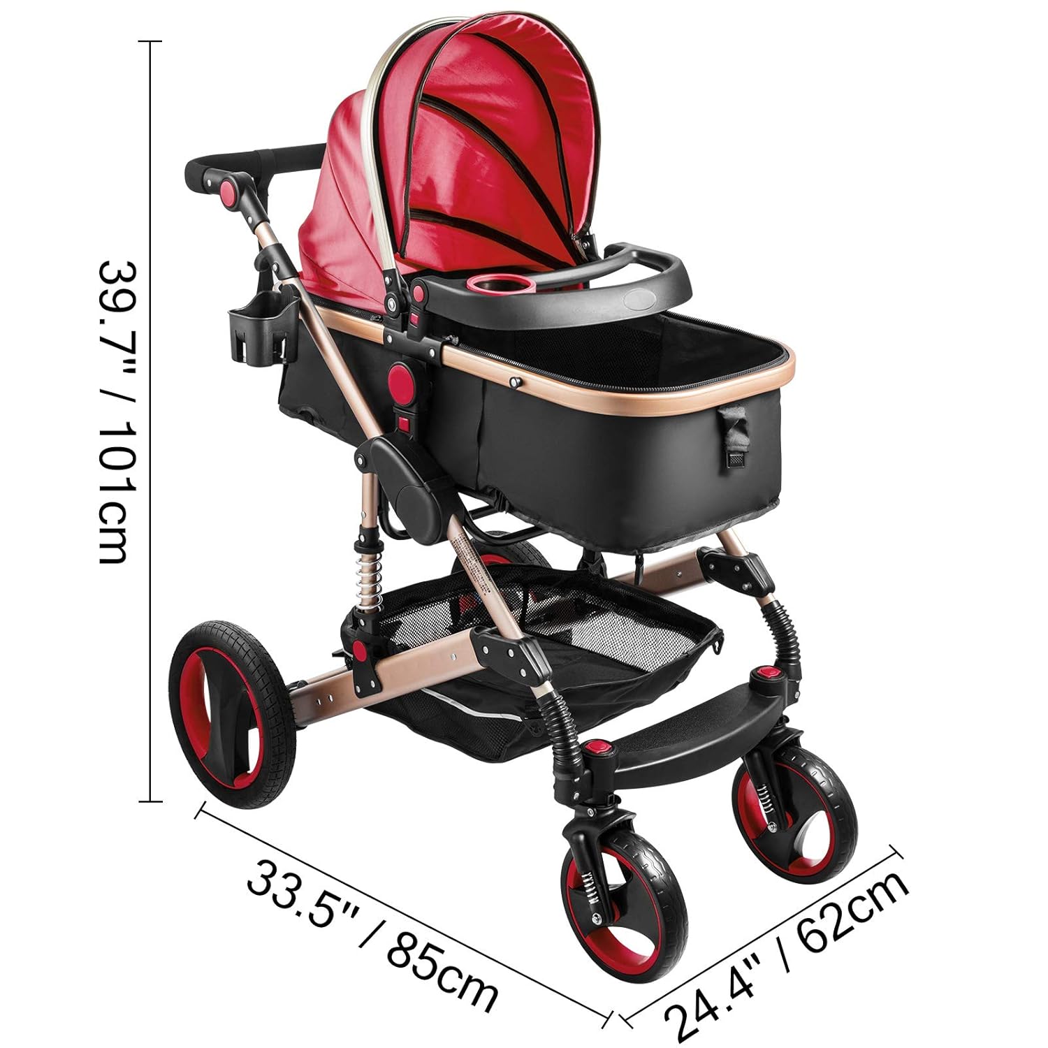 Phenixga Pliable Poussette De Bebe Luxe 3 En 1 Landau Avec Nacelle Siege Anti Choc Poussette De Luxe Pliable Siege Pour Bebe Enfant Nouveau Ne Voyage Rouge Bebe Puericulture Poussettes Cannes Kentuckybranded Com