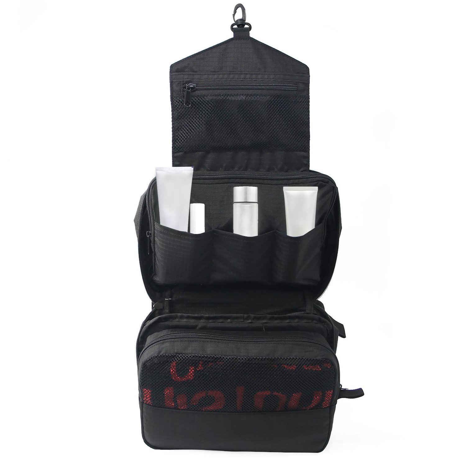 EyHome Portable Hanging Travel Toiletry Bag Organizer Storage for Men Women Cosmetic Makeup Bag Shaving Kit with Hanging Hook for vacation