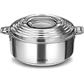 Milton Casserole 50 oz (2.0 qt) PU Insulated Hot Pot for Food | Stainless Steel Inner, Retains Heat for a Longer Time, Hotcase for Food, Ideal for Serving Food &amp; Roti, Galaxia 1500, Silver