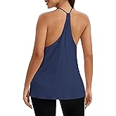 Bestisun Racerback Workout Yoga Tank Tops Backless Athletic Sports Shirts for Women