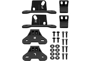 JUFZQO Hard Top Mounting Bracket Kits Fit for Jeep Wrangler JL JLU 2018-2024 Gladiator JT 2020-2024 Wrangler 4Xe 2021-2024, Black Steel Hardtop Install Brackets