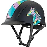 Troxel Spirit Duratec Full Coverage Horse Riding Helmet, Adjustable Fit | Cooling Vents Helps Stay Comfortable on Trails, Lessons &amp; Arena Practice