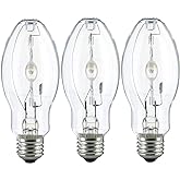 (3 Pack) MH100/U/MED 100W Metal Halide Bulb ED17 Medium Base Clear
