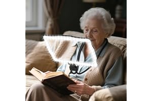 NZQXJXZ Large 10X Hands Free Magnifying Glass with Light for Reading Neck Wear Magnifier with Adjustable Brightness 50 Led Lights Flexible Gooseneck Full Book Page Magnifier for Seniors Low Vision Elderly