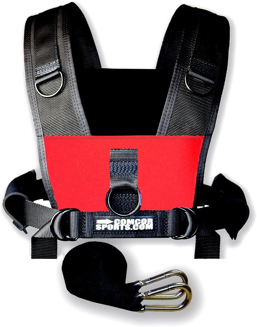 ComCor Youth Sled Harness Vest - 9' Pull Strap Included - Made in USA