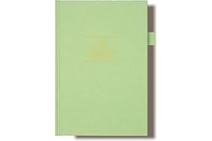 JXSELECT Elegant Reading Journal - Review and Track Your Reading Progress with 60 Book Reviews - Book Journal Reading Log Journal with Pen Holder & Back Pocket - Gift for Book Lovers and Readers (Olive Green)