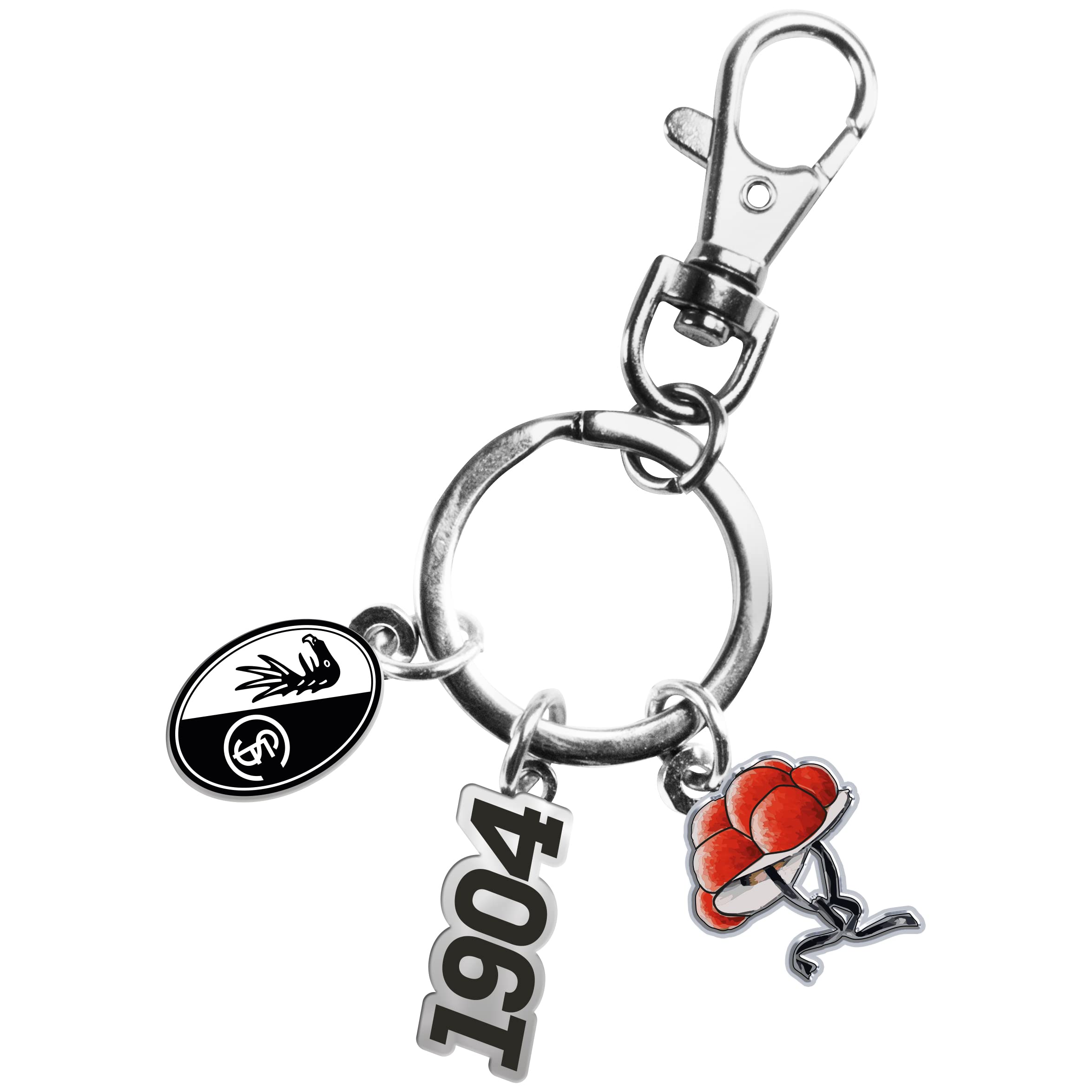VWPEYY SC Freiburg CHARMS Red Men Sport Keychain Lobster Clasp Keychain