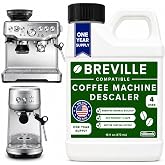 Breville Espresso Machine Compatible Descaler, 4 Uses, 1 Year Supply, 16 oz | Concentrated Coffee Maker Cleaner for Breville, Keurig, Nespresso, Delonghi, &amp; Espresso Machines, Made in USA