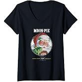 MoonPie Snacks for Santa V-Neck T-Shirt
