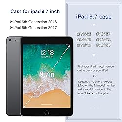 JOGUIIA iPad 6th/5th Gen Silicone Kids Case with