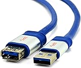 USB 3.0 Type A "SuperSpeed" Cable - 5M / 16,4 Ft - A-Male to A-Male