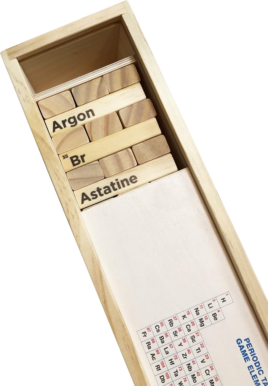 periodic table wooden blocks