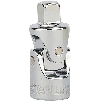 STANLEY STMT86011-8B-12 Chrome Vanadium Steel Universal Joint, 1/4 inch, Silver