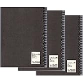 MUJI Double Ring Blank Notebook A5-size Unruled 80sheets - Pack of 3books