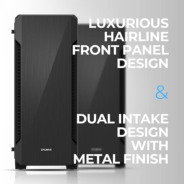 ZALMAN – S3 – ATX MID-TOWER PC CASE – FULL ACRYLIC SIDE PANEL – 3X CASE FAN 120MM PRE-INSTALLED, BLACK