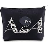 BWWKTOP Evelyn Googly Eyes Cosmetic Makeup Bag Everything Everywhere Movie Inspired Gift Zipper Pouch Bag For Movie Fans (A-4)