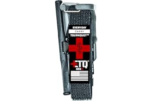 Snakestaff Systems Tourniquet - ETQ Gen 2 Made in The USA | EDC Gear for Trauma Kits, Tourniquet Kits, and Medical Emergency Bags | Gray (1 Inch)