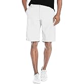 Agile Mens Casual Summer Flat Front Essential Stretch Shorts/Cargo Shorts with Pockets