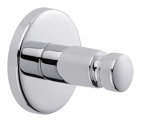Tesa Smooz Klebehaken (verchromt, rundes Design, hohe Haltekraft (bis 4kg), 37mm x 37mm x 37mm)